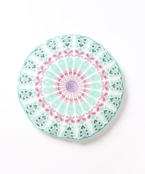 チャイハネ（チャイハネ）の「【チャイハネ】ジャスタ刺繍クッション（クッション/クッションカバー・レディース・ミント/ネイビー/オレンジ/ピンク・FREE）」の5枚目の写真