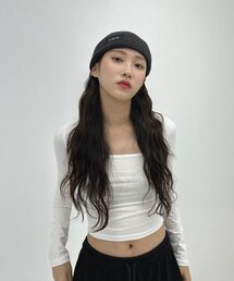 DXOH（ディソエイチ）の「ロゴビーニー [ダークグレー]（ニットキャップ/ビーニー）」