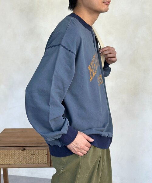 CPCM（シーピーシーエム）の「古着ライクロゴスウェット（Tシャツ/カットソー・メンズ・グリーン/ネイビー/オレンジ・MEDIUM/LARGE）」の16枚目の写真