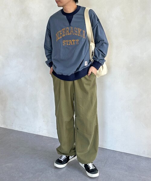 CPCM（シーピーシーエム）の「古着ライクロゴスウェット（Tシャツ/カットソー・メンズ・グリーン/ネイビー/オレンジ・MEDIUM/LARGE）」の17枚目の写真