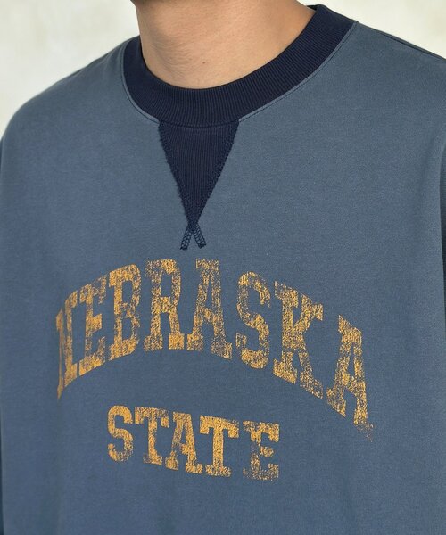 CPCM（シーピーシーエム）の「古着ライクロゴスウェット（Tシャツ/カットソー・メンズ・グリーン/ネイビー/オレンジ・MEDIUM/LARGE）」の18枚目の写真