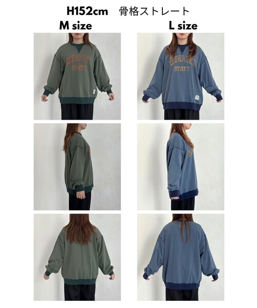 CPCM（シーピーシーエム）の「古着ライクロゴスウェット（Tシャツ/カットソー・メンズ・グリーン/ネイビー/オレンジ・MEDIUM/LARGE）」の19枚目の写真