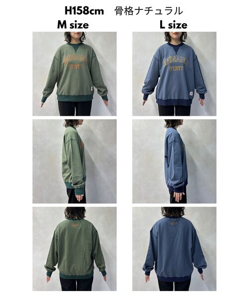 CPCM（シーピーシーエム）の「古着ライクロゴスウェット（Tシャツ/カットソー・メンズ・グリーン/ネイビー/オレンジ・MEDIUM/LARGE）」の20枚目の写真