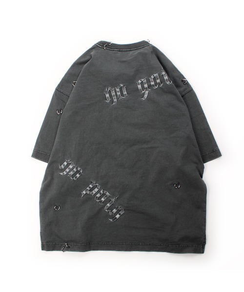 GALFY(ガルフィー)の「A'GEM/9 × .kom 『GALFY/ガルフィー』バチバチピアスTee(Tシャツ/カットソー・メンズ・グレー/ブラック/ブラック×グレー・L)」の10枚目の写真