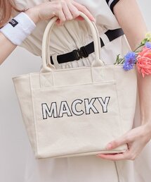 MACKY（マッキー）の「ブークルフィールドトートバッグホワイト（ゴルフグッズ）」