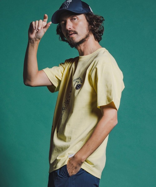 seventy seven(セブンティセブン)の「mt10179-middle onz S-S t-shirts (77mix26S) Tシャツ(7726S260)(Tシャツ/カットソー・メンズ・ホワイト/ブラック/レモンイエロー・L/M/S/XL)」の3枚目の写真