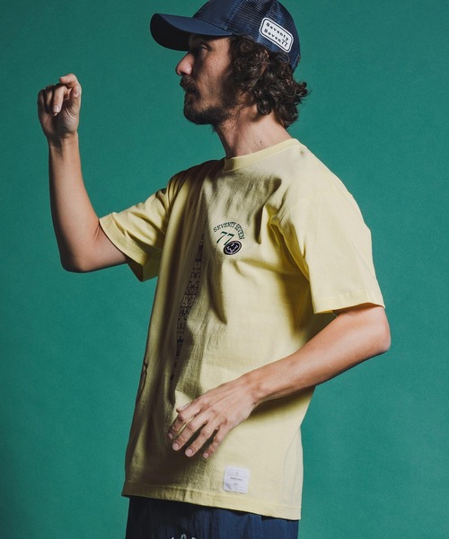 seventy seven(セブンティセブン)の「mt10179-middle onz S-S t-shirts (77mix26S) Tシャツ(7726S260)(Tシャツ/カットソー・メンズ・ホワイト/ブラック/レモンイエロー・L/M/S/XL)」の19枚目の写真