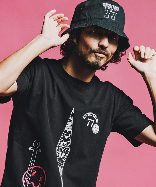 seventy seven(セブンティセブン)の「mt10179-middle onz S-S t-shirts (77mix26S) Tシャツ(7726S260)(Tシャツ/カットソー・メンズ・ホワイト/ブラック/レモンイエロー・L/M/S/XL)」の22枚目の写真