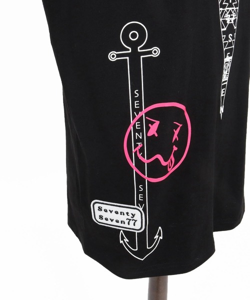 seventy seven(セブンティセブン)の「mt10179-middle onz S-S t-shirts (77mix26S) Tシャツ(7726S260)(Tシャツ/カットソー・メンズ・ホワイト/ブラック/レモンイエロー・L/M/S/XL)」の9枚目の写真