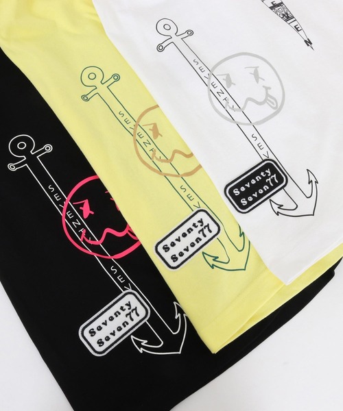 seventy seven(セブンティセブン)の「mt10179-middle onz S-S t-shirts (77mix26S) Tシャツ(7726S260)(Tシャツ/カットソー・メンズ・ホワイト/ブラック/レモンイエロー・L/M/S/XL)」の11枚目の写真