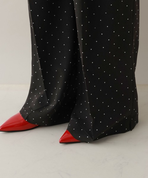 RAGEBLUE（レイジブルー）の「ドットワイドイージーパンツ（スラックス・レディース・ブラック/ネイビー・FREE）」の14枚目の写真