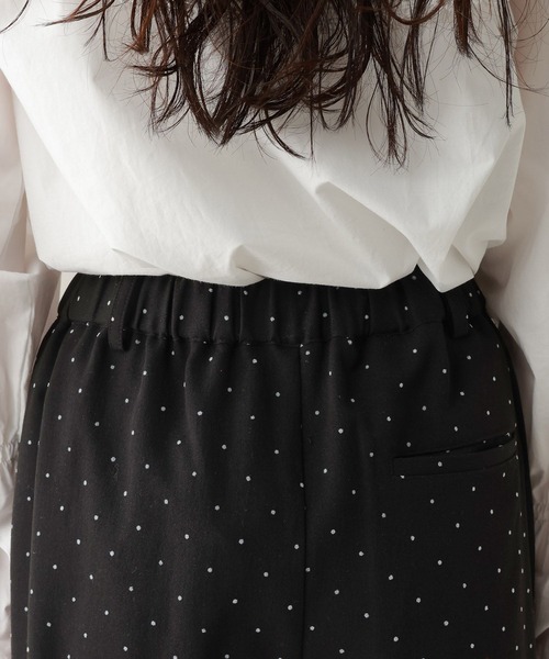 RAGEBLUE（レイジブルー）の「ドットワイドイージーパンツ（スラックス・レディース・ブラック/ネイビー・FREE）」の16枚目の写真