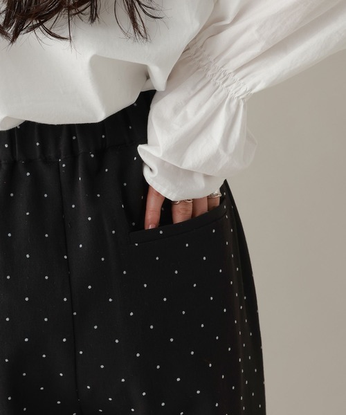 RAGEBLUE（レイジブルー）の「ドットワイドイージーパンツ（スラックス・レディース・ブラック/ネイビー・FREE）」の17枚目の写真