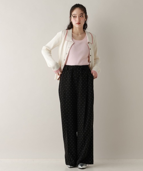 RAGEBLUE（レイジブルー）の「ドットワイドイージーパンツ（スラックス・レディース・ブラック/ネイビー・FREE）」の22枚目の写真