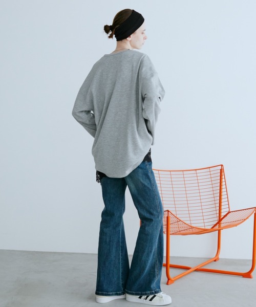Auntie Rosa Holiday(アンティローザホリデー)の「イレギュラーヘムレースロンT(Tシャツ/カットソー・レディース・ブラック/オフホワイト・FREE)」の20枚目の写真