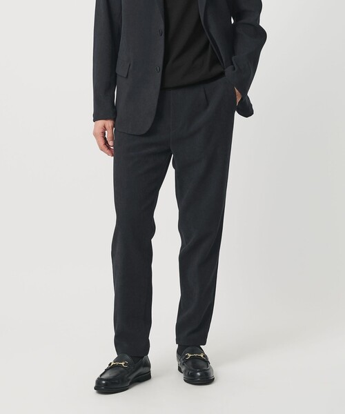 BEAUTY&YOUTH UNITED ARROWS(ビューティーアンドユースユナイテッドアローズ)の「ブラッシュド ツイル ワンプリーツ テーパード イージーパンツ NO.5 セットアップ対応可能(その他パンツ・メンズ・ダークグレー/ネイビー・L/XL/S/M)」の3枚目の写真