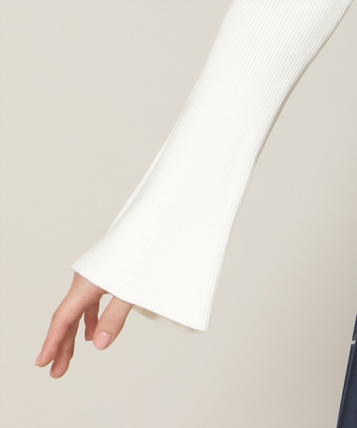 WILLSELECTION（ウィルセレクション）の「リボンレースカラーフレアスリーブニット（ニット/セーター・レディース・ミント/オフホワイト/イエロー/ピンク/ブラック・FREE）」の10枚目の写真