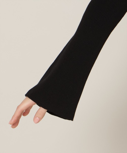 WILLSELECTION（ウィルセレクション）の「リボンレースカラーフレアスリーブニット（ニット/セーター・レディース・ミント/オフホワイト/イエロー/ピンク/ブラック・FREE）」の18枚目の写真