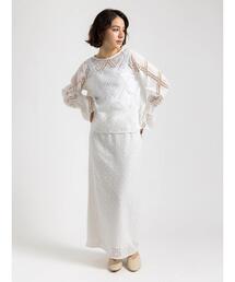 Te chichi | 【Atelier ChouChou】パネルレースナロースカート(セットアップ可)(スカート)