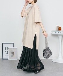 aity（アイティ）の「M-5L サイドスリット チュニックTシャツ（チュニック）」