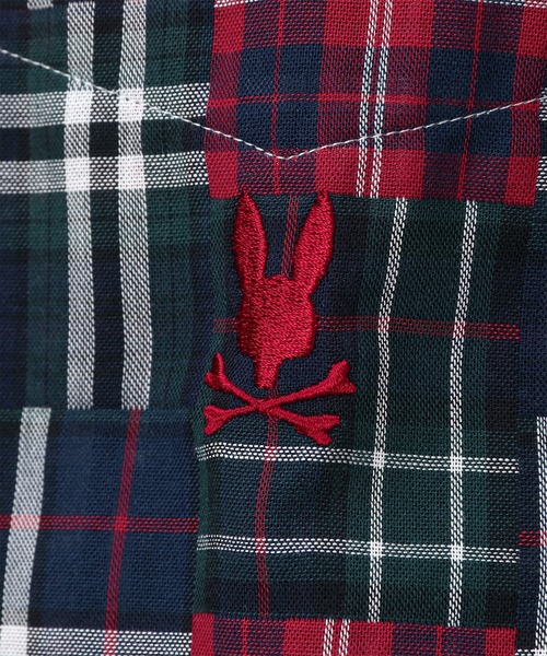 Psycho Bunny(サイコバニー)の「WOLSTAR×DotAir ベーシックボタンダウンシャツ(シャツ/ブラウス・メンズ・ブルー/グリーン・X-LARGE/LARGE/MEDIUM)」の7枚目の写真