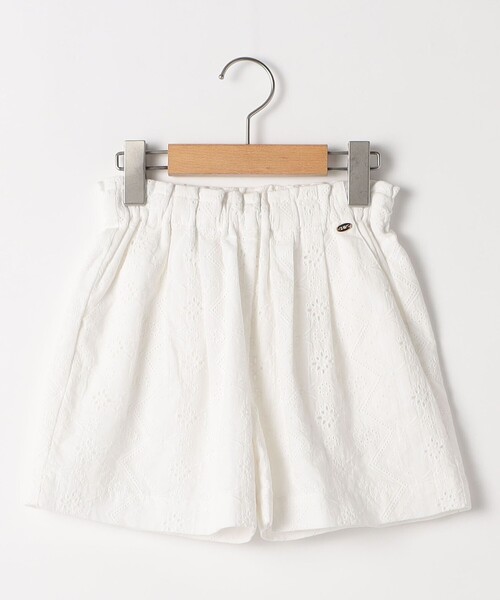 SHIPS（シップス）の「SHIPS KIDS:140～150cm / レース エンブロイダリー ショート パンツ（その他パンツ・キッズ・ライトブルー/ホワイト・140/150）」の2枚目の写真