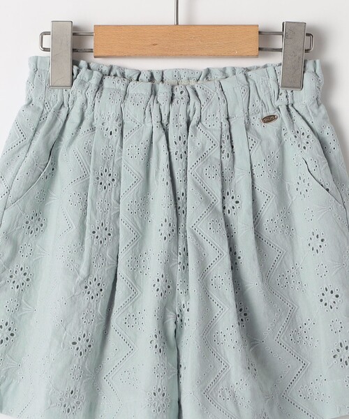 SHIPS（シップス）の「SHIPS KIDS:140～150cm / レース エンブロイダリー ショート パンツ（その他パンツ・キッズ・ライトブルー/ホワイト・140/150）」の4枚目の写真