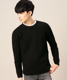 BEAUTY&YOUTH UNITED ARROWS | BY コットン ワッフル クルーネック ニット(ニット/セーター)