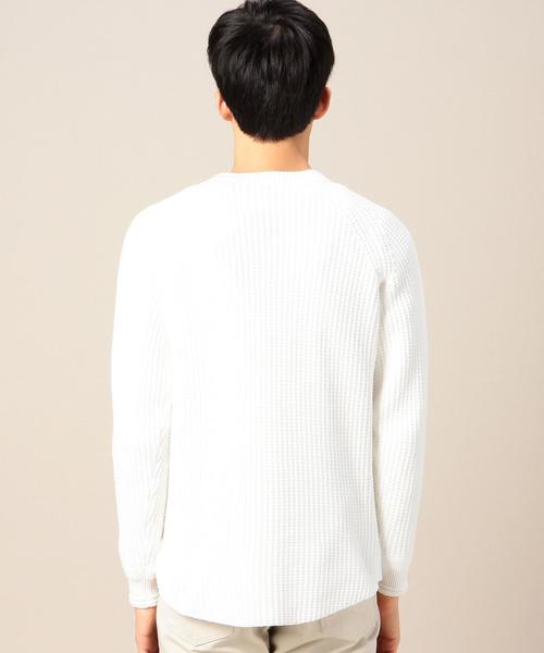 BEAUTY&YOUTH UNITED ARROWS(ビューティーアンドユースユナイテッドアローズ)の「BY コットン ワッフル クルーネック ニット◆(ニット/セーター・メンズ・ホワイト/ブラック/オリーブ・MEDIUM/LARGE/X-LARGE/SMALL)」の11枚目の写真