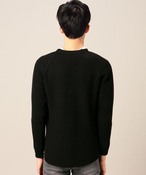 BEAUTY&YOUTH UNITED ARROWS(ビューティーアンドユースユナイテッドアローズ)の「BY コットン ワッフル クルーネック ニット◆(ニット/セーター・メンズ・ホワイト/ブラック/オリーブ・MEDIUM/LARGE/X-LARGE/SMALL)」の13枚目の写真