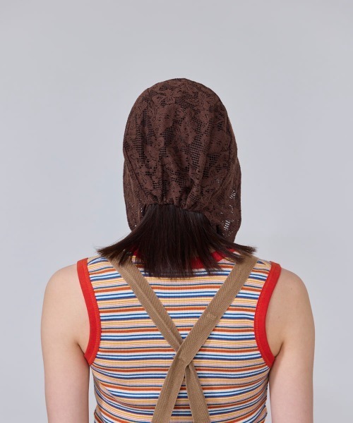 OVERRIDE(オーバーライド)の「OVERRIDE OGC LACE HEADSCARF SG / オーバーライド(ヘアバンド・レディース・ブラウン/ブラック/ライトブルー・57~59cm)」の6枚目の写真