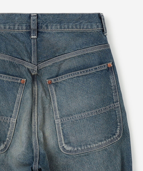 THE SHINZONE（ザ　シンゾーン）の「THE SHINZONE | TOOL DENIM PANTS WOMEN（デニムパンツ・レディース・ダークインディゴブルー/ブルー/アイボリー・34/36/32）」の7枚目の写真