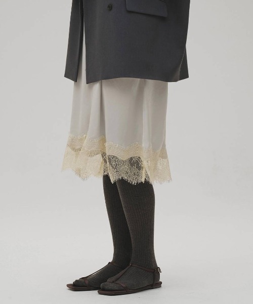 TODAYFUL(トゥデイフル)の「【TODAYFUL/トゥデイフル】Satin Lace Dress/サテンレースドレス(ワンピース・レディース・ブラック/アイボリー/ミント・38/36)」の10枚目の写真