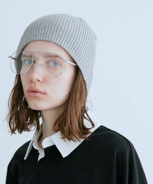 Auntie Rosa Holiday（アンティローザホリデー）の「コットンニットワッチ（ニットキャップ/ビーニー・レディース・ブラック/アイボリー/ベージュ/グレー・FREE）」の3枚目の写真