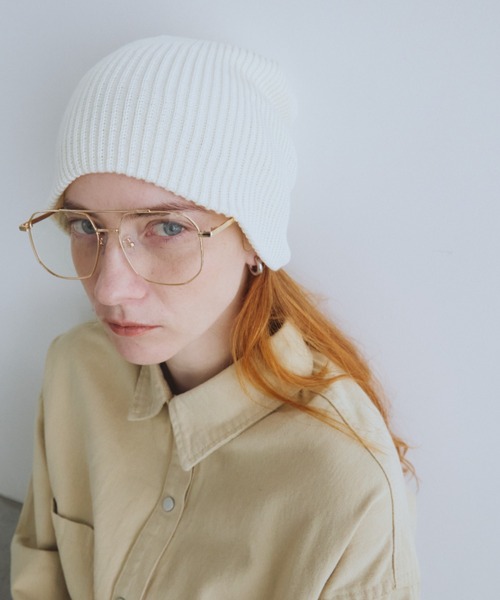 Auntie Rosa Holiday（アンティローザホリデー）の「コットンニットワッチ（ニットキャップ/ビーニー・レディース・ブラック/アイボリー/ベージュ/グレー・FREE）」の10枚目の写真