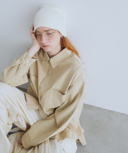 Auntie Rosa Holiday（アンティローザホリデー）の「コットンニットワッチ（ニットキャップ/ビーニー・レディース・ブラック/アイボリー/ベージュ/グレー・FREE）」の13枚目の写真