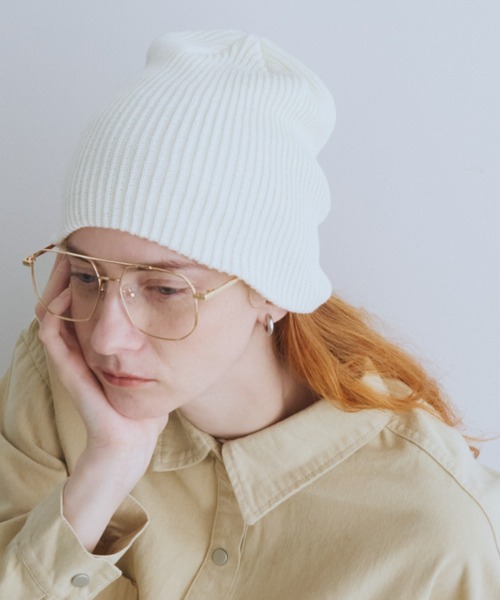 Auntie Rosa Holiday（アンティローザホリデー）の「コットンニットワッチ（ニットキャップ/ビーニー・レディース・ブラック/アイボリー/ベージュ/グレー・FREE）」の11枚目の写真