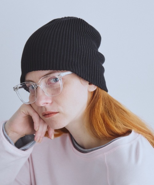 Auntie Rosa Holiday（アンティローザホリデー）の「コットンニットワッチ（ニットキャップ/ビーニー・レディース・ブラック/アイボリー/ベージュ/グレー・FREE）」の6枚目の写真