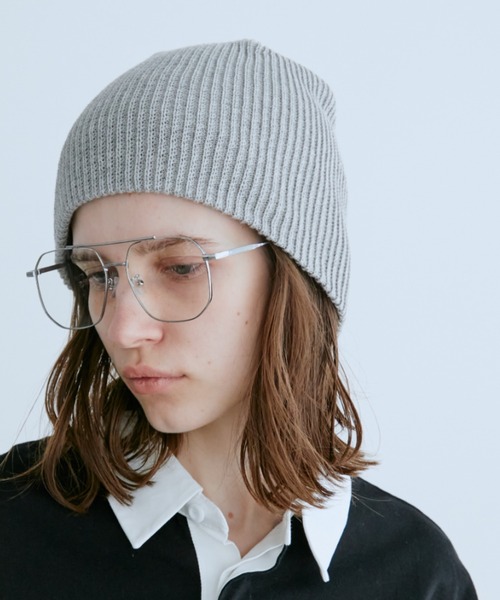 Auntie Rosa Holiday（アンティローザホリデー）の「コットンニットワッチ（ニットキャップ/ビーニー・レディース・ブラック/アイボリー/ベージュ/グレー・FREE）」の15枚目の写真