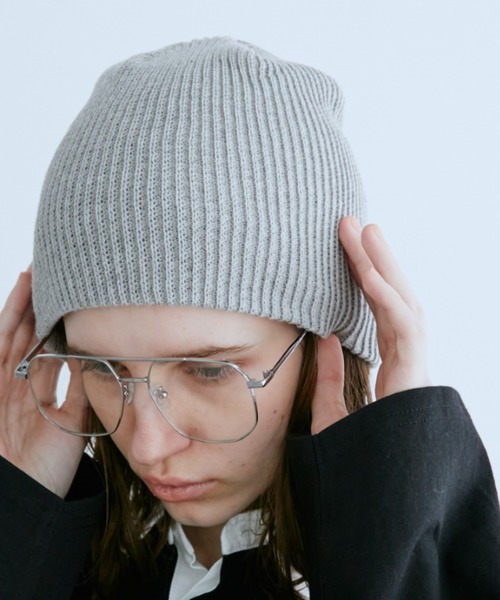 Auntie Rosa Holiday（アンティローザホリデー）の「コットンニットワッチ（ニットキャップ/ビーニー・レディース・ブラック/アイボリー/ベージュ/グレー・FREE）」の16枚目の写真