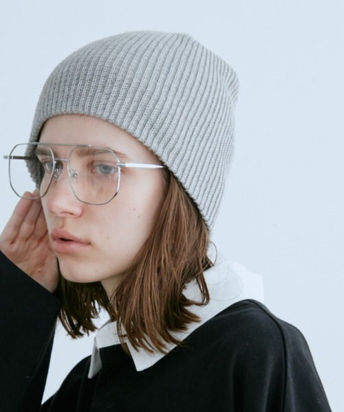 Auntie Rosa Holiday（アンティローザホリデー）の「コットンニットワッチ（ニットキャップ/ビーニー・レディース・ブラック/アイボリー/ベージュ/グレー・FREE）」の17枚目の写真