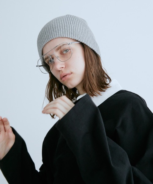 Auntie Rosa Holiday（アンティローザホリデー）の「コットンニットワッチ（ニットキャップ/ビーニー・レディース・ブラック/アイボリー/ベージュ/グレー・FREE）」の18枚目の写真