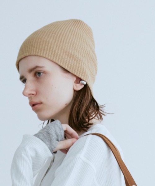 Auntie Rosa Holiday（アンティローザホリデー）の「コットンニットワッチ（ニットキャップ/ビーニー・レディース・ブラック/アイボリー/ベージュ/グレー・FREE）」の21枚目の写真