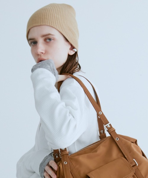 Auntie Rosa Holiday（アンティローザホリデー）の「コットンニットワッチ（ニットキャップ/ビーニー・レディース・ブラック/アイボリー/ベージュ/グレー・FREE）」の22枚目の写真