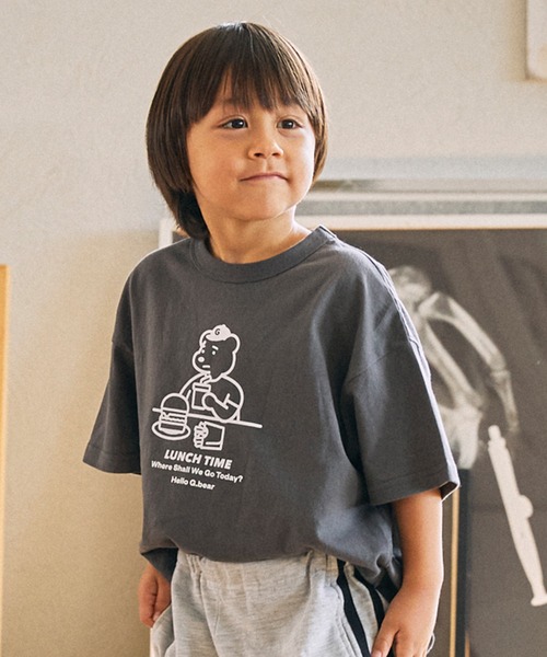 GENERATOR(ジェネレーター)の「ジェネレーター LUNCH TIME Tシャツ(Tシャツ/カットソー・キッズ・チャコールグレー/サックスブルー/ホワイト・XL/L/M)」の2枚目の写真