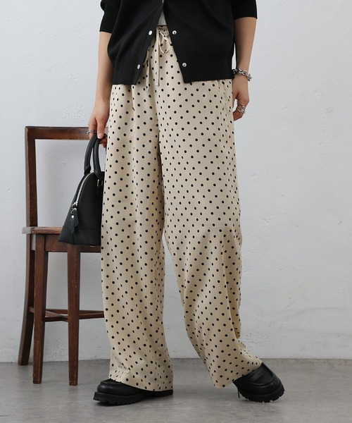 COLONY 2139（コロニートゥーワンスリーナイン）の「ポルカドットイージーパンツ（その他パンツ・レディース・ブラック/ベージュ・FREE）」の12枚目の写真
