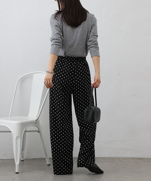 COLONY 2139（コロニートゥーワンスリーナイン）の「ポルカドットイージーパンツ（その他パンツ・レディース・ブラック/ベージュ・FREE）」の9枚目の写真