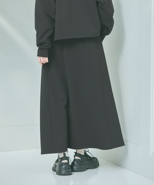 LAKOLE（ラコレ）の「ドロストフレアスカート/ 650491（スカート・レディース・ブラック/サンドグレー/カーキ・LARGE/MEDIUM）」の12枚目の写真