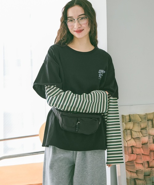 niko and...(ニコアンド)の「オリジナルスリムウエストバッグ(ボディバッグ/ウエストポーチ・レディース・ブラック/グレー/イエロー・0)」の5枚目の写真