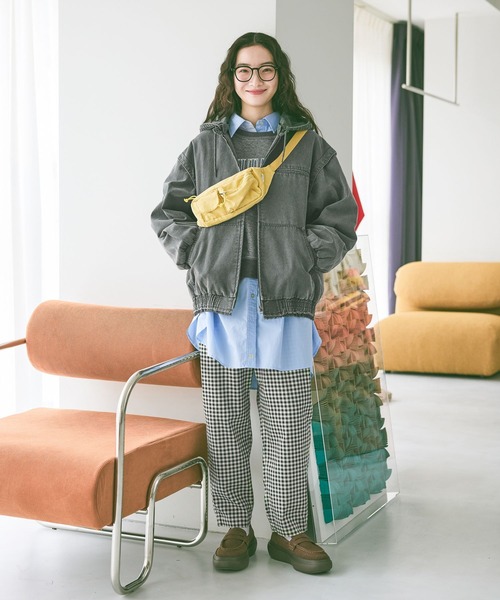 niko and...(ニコアンド)の「オリジナルスリムウエストバッグ(ボディバッグ/ウエストポーチ・レディース・ブラック/グレー/イエロー・0)」の7枚目の写真